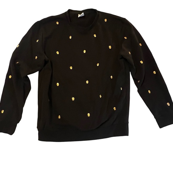 RARE FIND Vintage Zara iron skull sweatshirt authentic original Crew Neck XL - Picture 3 of 14
